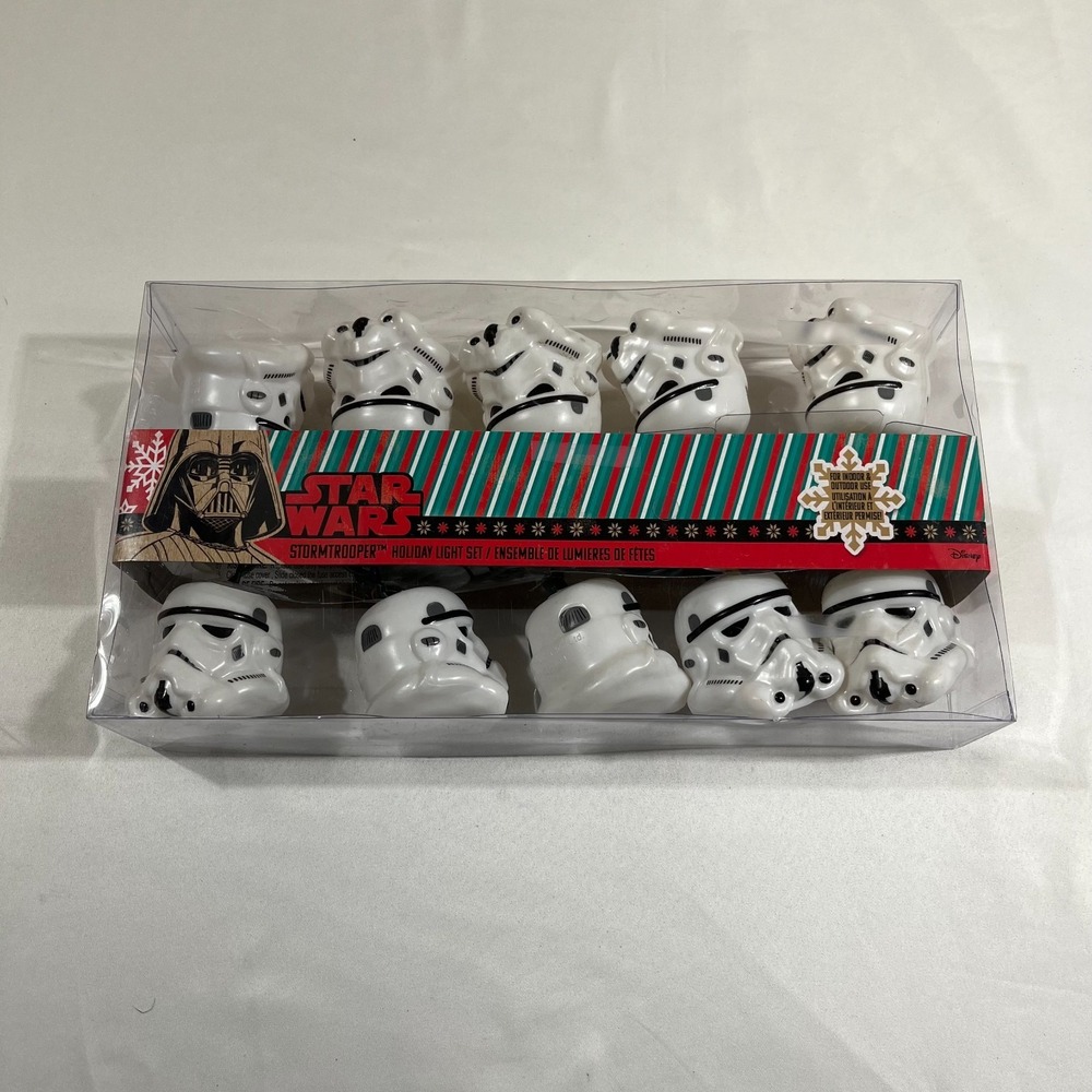 Star Wars Stormtrooper Holiday Light Set Kurt Adler 10 Light Indoor Outdoor New